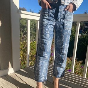 Cute printed light weight denim